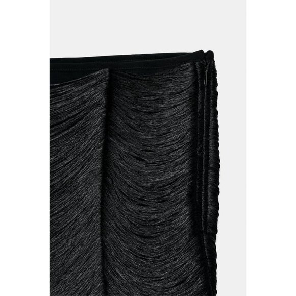 ZARA FRINGED MINI SKIRT - Picture 7 of 7